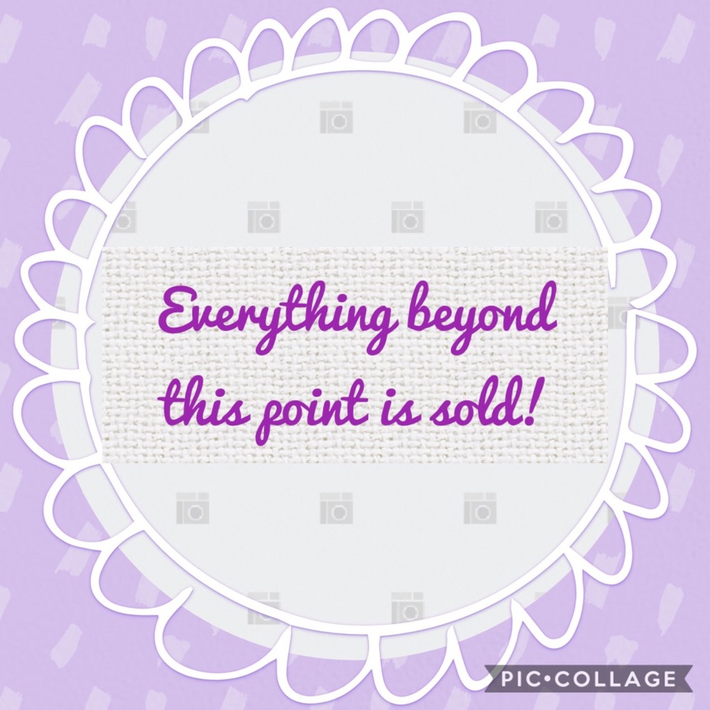 These items going forward are sold!